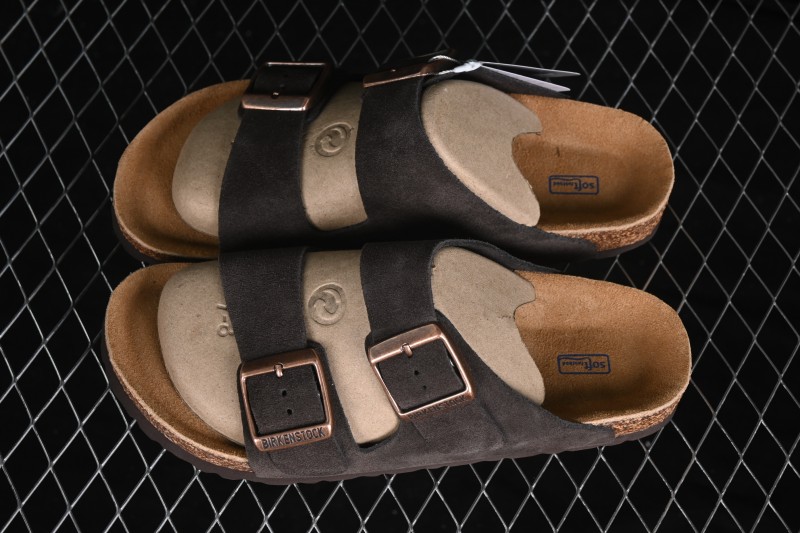 Birkenstock Sandals with Soft Lambswool Insole and Cork-Latex Midsole - 0552801