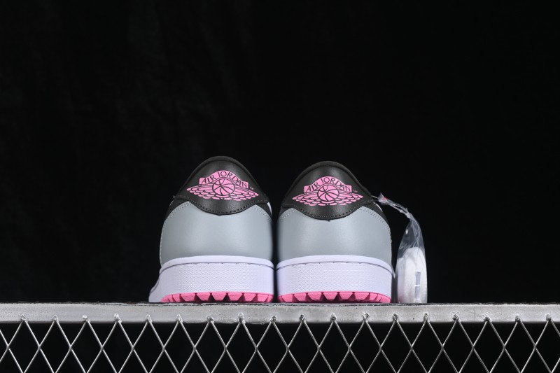 Nike Air Jordan 1 Low Retro Basketball Shoes with Classic Black-Grey-Pink Colorway - DD9315-119