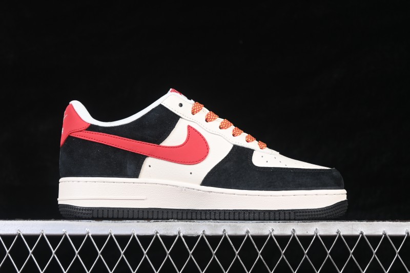 Nike Air Force 1 '07 Low Chinese New Year Limited Edition Red Black Contrast Low-Top Casual Skateboarding Shoes - MZ9588-835