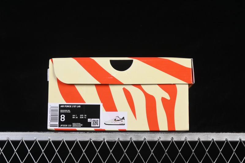 Nike Air Force 1 '07 Low Limited Year of the Horse Red White Color Blocking Casual Sneakers - JP2026-133