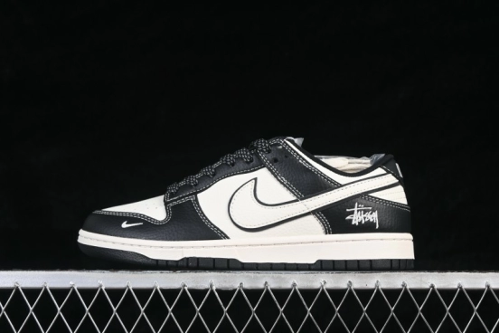 Nike SB Dunk Low Stussy Collab Premium Custom Low-Top Skateboarding Shoes - XX3168-181