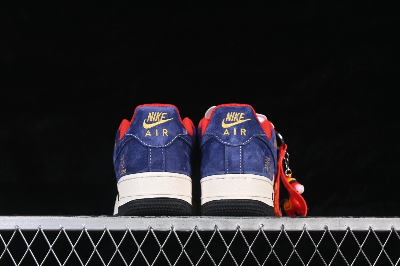 Nike Air Force 1 '07 Low Lunar New Year Edition Red White Blue Panel Casual Sneakers - XD0028-019