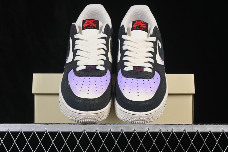 Nike Air Force 1 '07 Low Stained Glass Shard Hand-Painted Iridescent Cracked Mirror Low-Top Casual Sneakers - DY2023-203