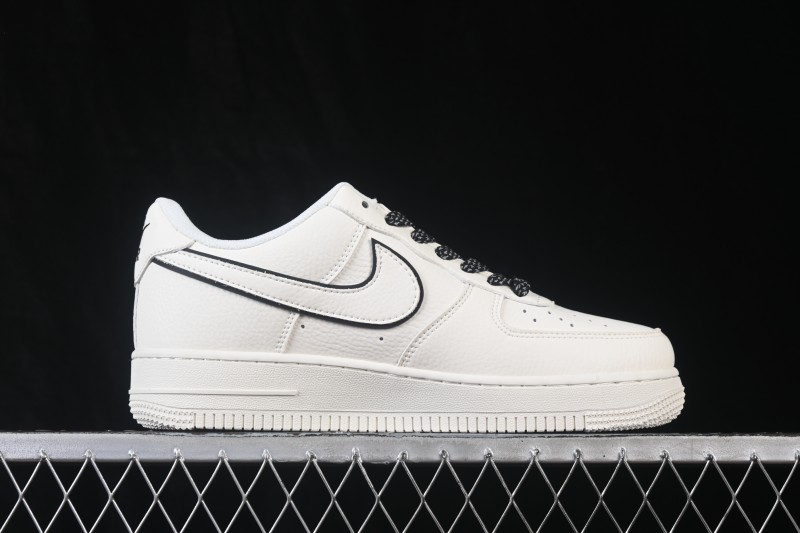 Nike Air Force 1 '07 Low Casual Sneakers in Milk White with Full-Length Air Cushion - MM5288-072