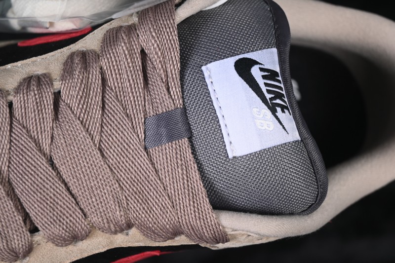 Nike SB Dunk Low Casual Skateboarding Shoes with Khaki and Black Swoosh - HJ0367-200