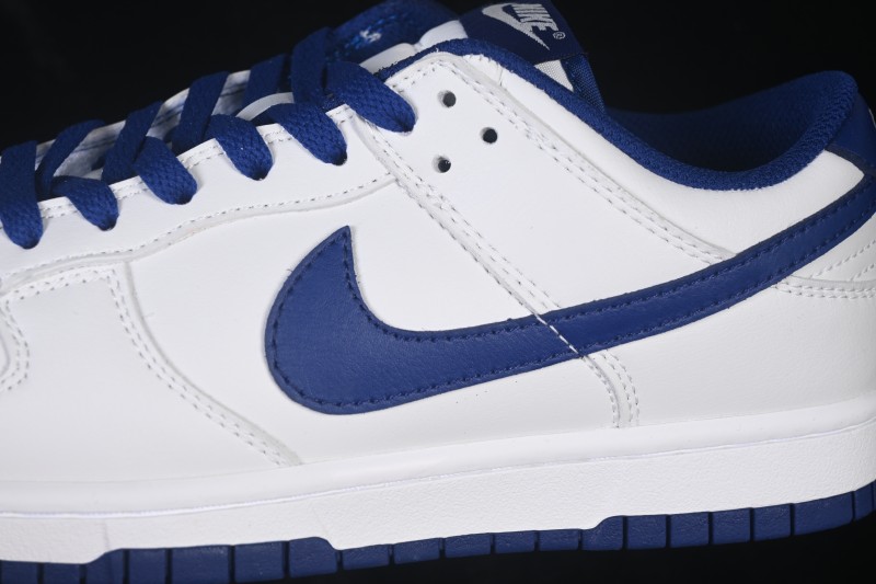 Nike SB Dunk Low White Blue Skateboarding Shoes - HF5441-117