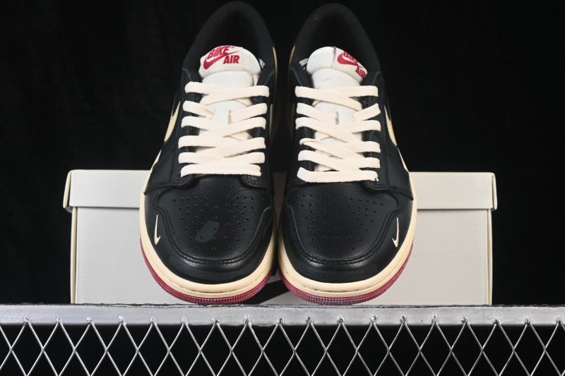 Nike Nigel Sylvester x Air Jordan 1 Low Retro Lifestyle Skateboarding Shoes - IB8958-001