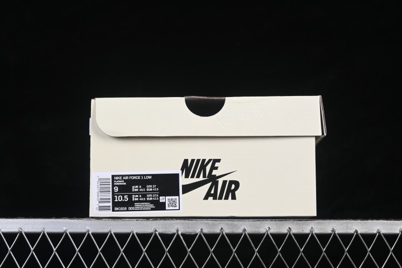 Nike Air Force 1 '07 Low Basketball Shoes with Black and White Contrast Design - BK1916-005