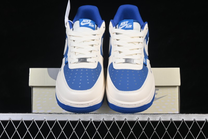 Nike Air Force 1 '07 Low Skateboarding Shoes with White and Blue Colorway - XD9314-612