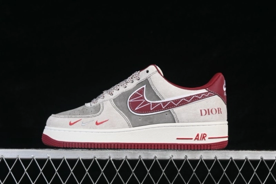 Nike Air Force 1 '07 Low Collaboration Skateboarding Shoes with Full-Length Air Cushion - SY1388-028