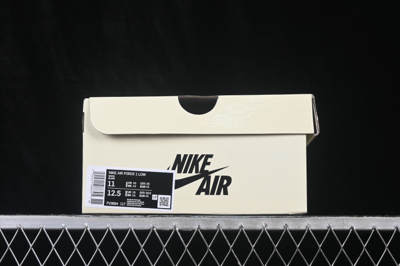 Nike Air Force 1 '07 Low Basketball Lifestyle Shoes with Full-Length Air Cushion - FV3694-117
