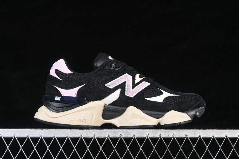 New Balance Retro Running Shoes with ABZORB Cushion and Suede Mesh Upper - U9060JBR