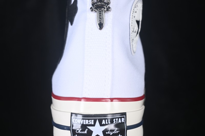 Converse Chuck 1970s Chrome Hearts Collaboration High-Top Casual Skate Shoes - 162056C