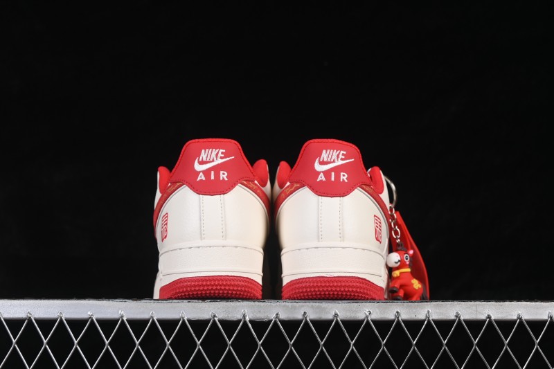 Nike Air Force 1 '07 Low Lunar New Year Casual Sneakers with Gold Cloud Pattern - HT5088-613
