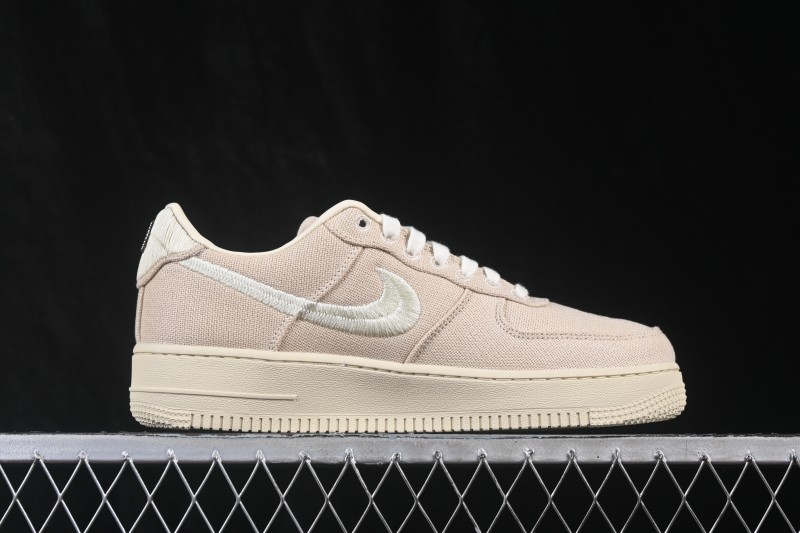Nike Air Force 1 '07 Low Stussy Collaboration Casual Skateboarding Shoes - CZ9084-200