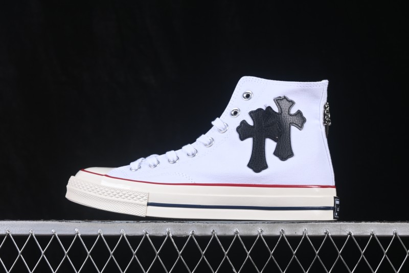 Converse Chuck 1970s Chrome Hearts Collaboration High-Top Casual Skate Shoes - 162056C