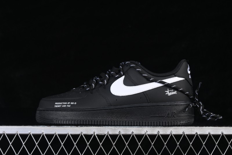 Nike Air Force 1 '07 Low Casual Skateboarding Shoes with Premium Leather Upper - FZ0627-010