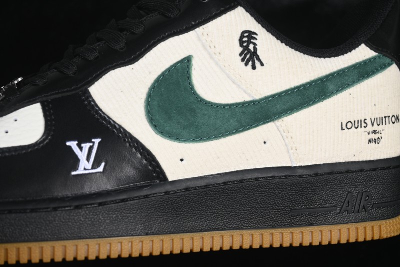 Nike Air Force 1 '07 Low Year of the Horse Limited Edition Black Cream Casual Sneakers - XY9025-005