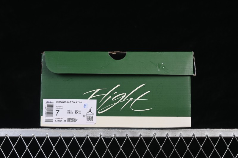 Air Jordan Flight Court SP Retro Skateboarding Shoes with Durable Leather Upper - FZ9854-400