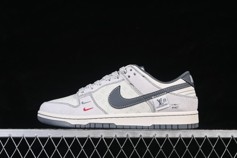 Nike SB Dunk Low LV Collaboration Premium Custom Low-Top Skateboarding Shoes - YX5066-391