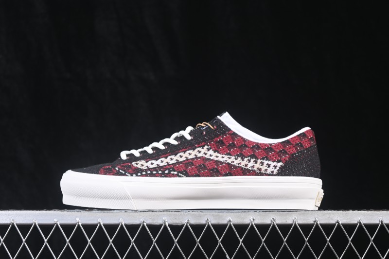 Vans Old Skool 36 Knit High-End Low-Top Casual Skate Shoes with Breathable Knitted Upper - VN000EFKBRD