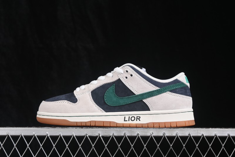 Nike SB Dunk Low Suede Grey Gum Skateboarding Shoes - HF3704-001