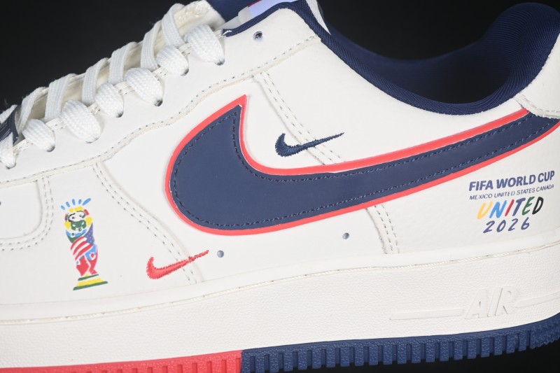 Nike Air Force 1 '07 Low World Cup Theme Air Force One Low-Top Casual Skate Shoes - DD1982-372