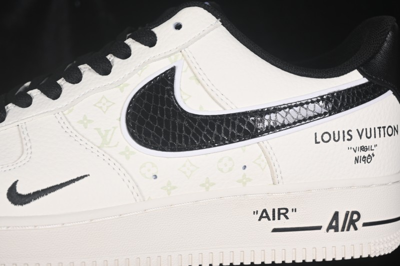 Nike Air Force 1 '07 Low Collaboration Skateboarding Shoes with Full-Length Air Cushion - GS2288-010