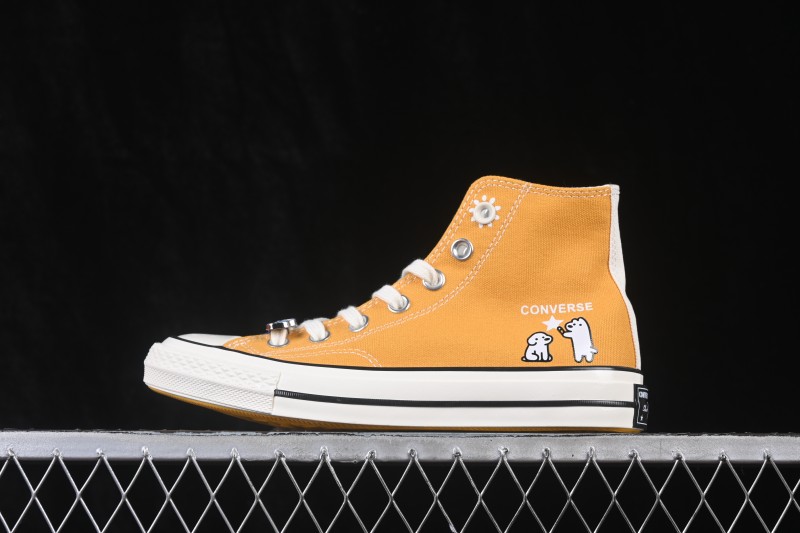 Converse Matsui x Chuck 70 Simple Fresh Lace-Up Round Toe High-Top Canvas Shoes - A21361C
