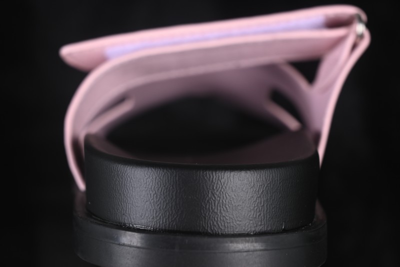Hermes Chypre Flat Slide Sandals - Ceramic Pink