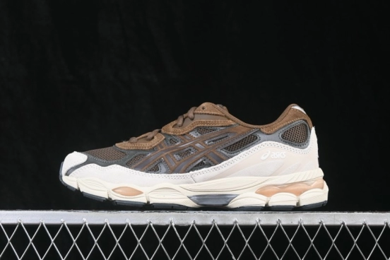 Asics Gel-NYC Retro Running Shoes with Suede and Mesh Upper - 1203A383-201