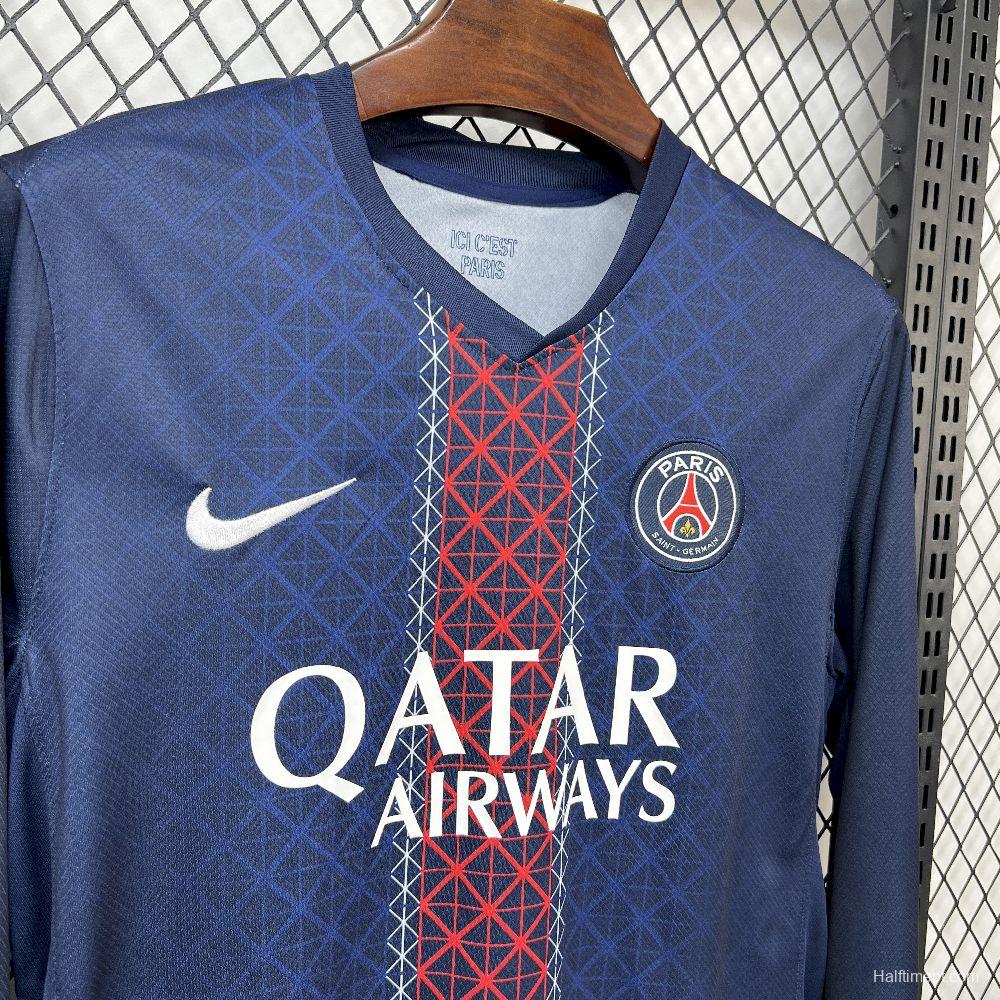 2025/26 Mens Paris Saint-Germain Home Long Sleeve Jersey