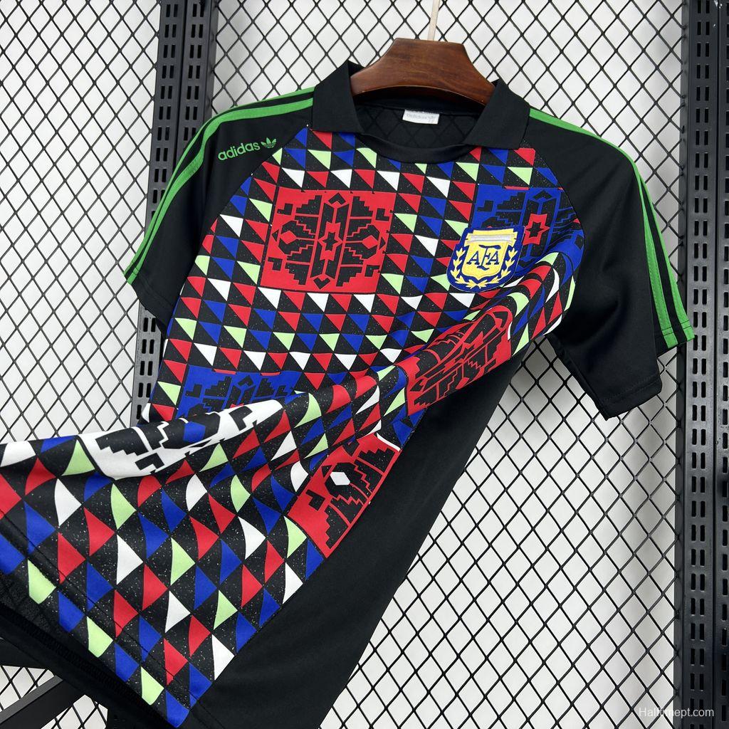 1990 Retro Argentina Goalkeeper Jersey