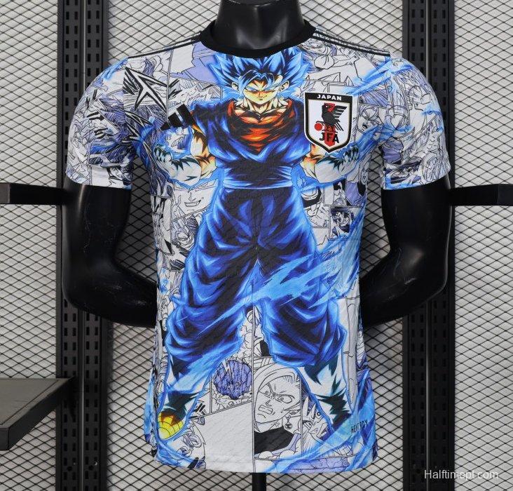Player Version 2025 Japan White with Dragon Ball Z Anime Design Jersey