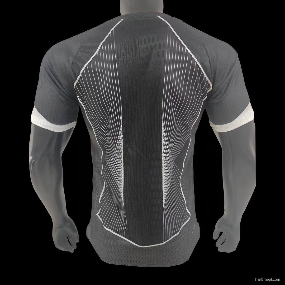 Player Version 25/26 FC Barcelona Black with White Line Pattern Jersey