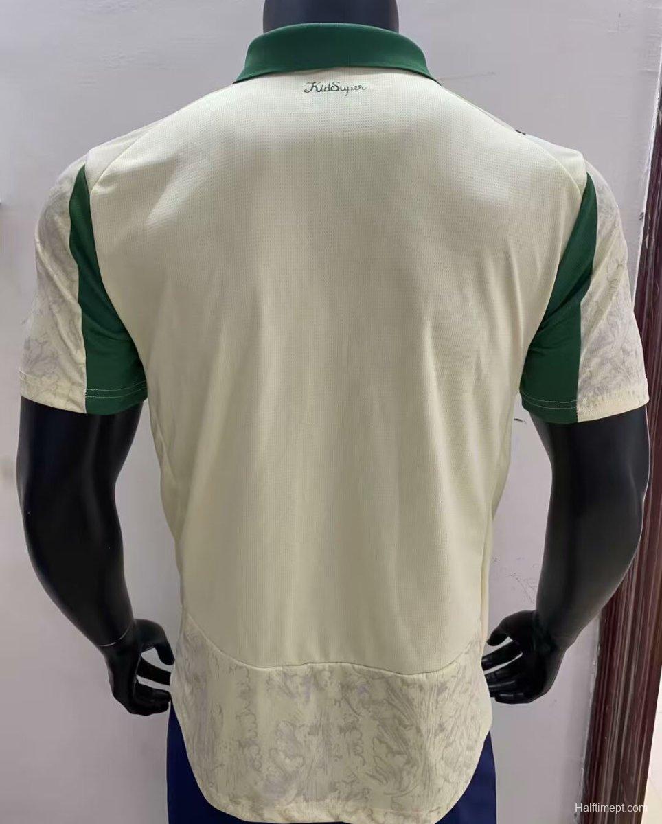 25/26 Palmeiras Off-White with Green Accents Jersey