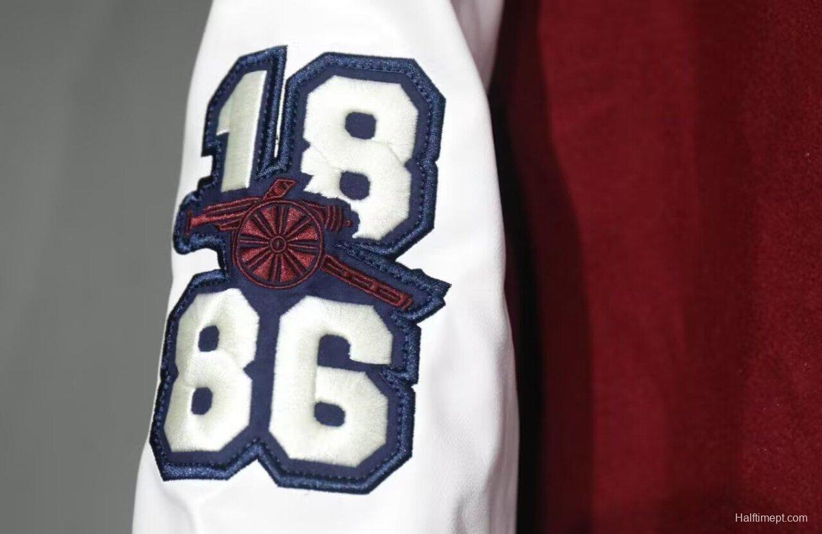 25/26 Adidas Originals xArsenal Wine Baseball VRCT Outdoor Jakcet