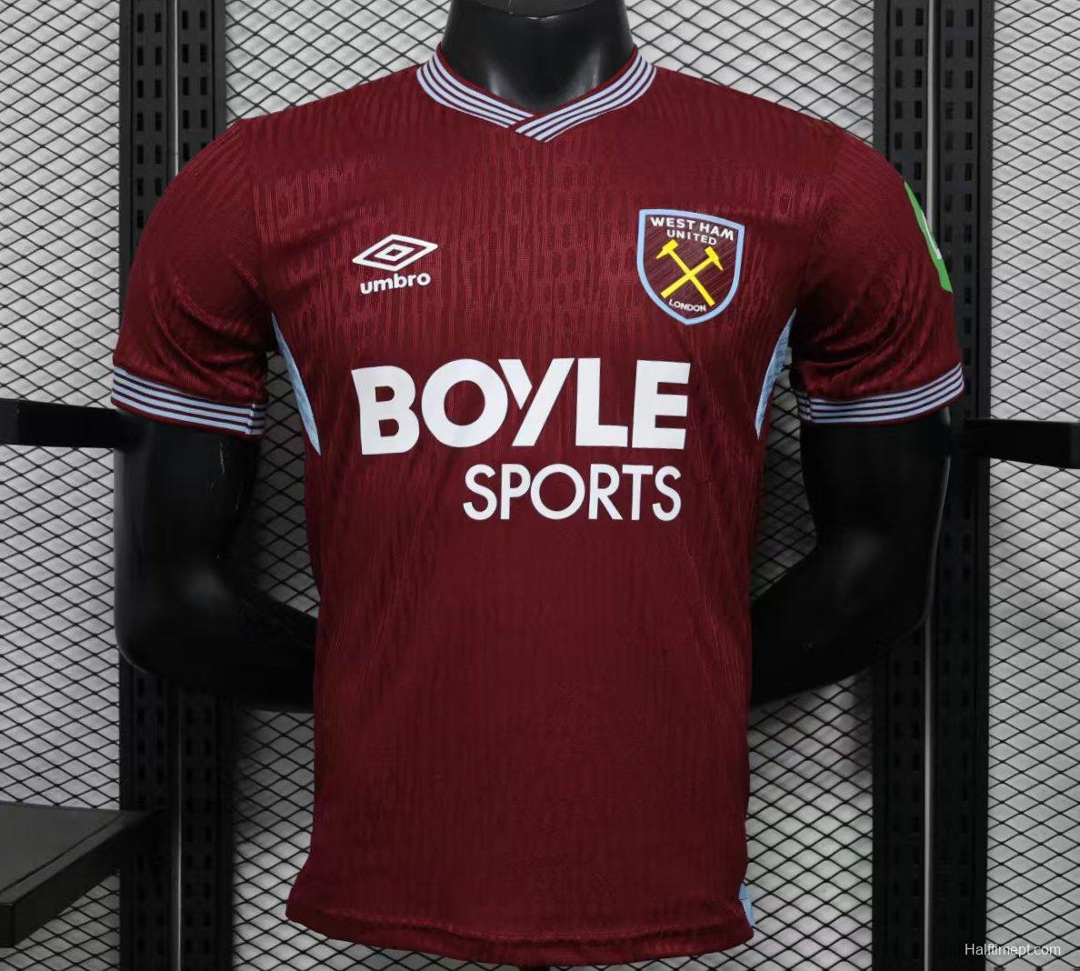 Player Version 25/26 West Ham Home Jersey