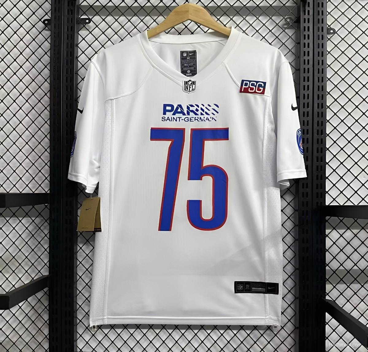 25/26 PSG NFL White Jersey