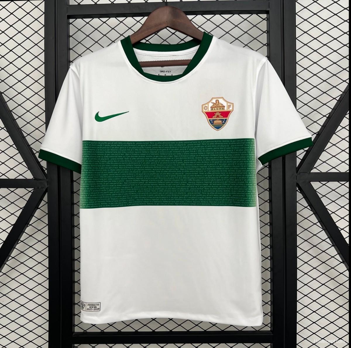 25/26 Elche Home Jersey