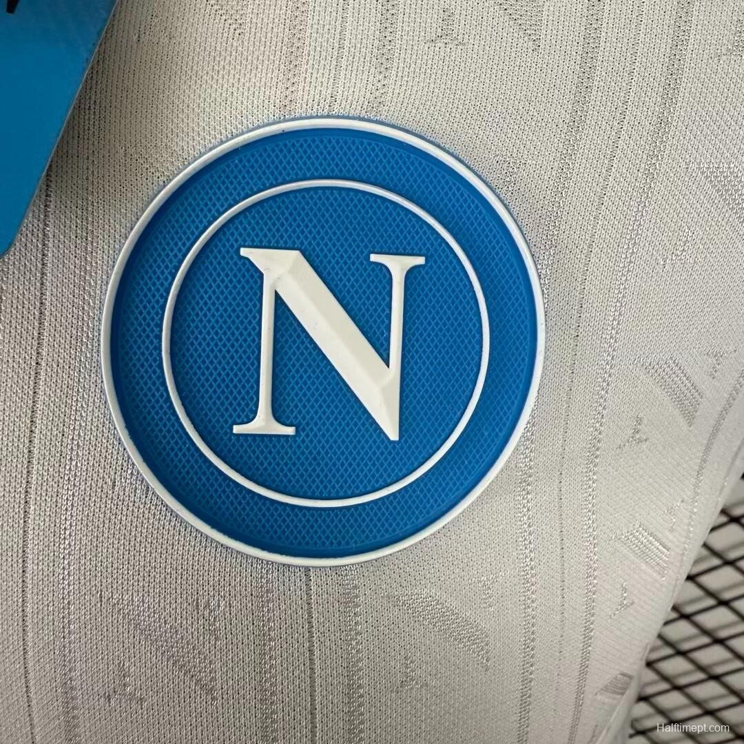 Player Version 25/26 SSC Napoli Champion Away White Jersey