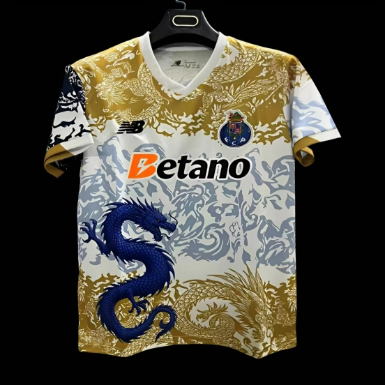 25/26 FC Porto White with Chinese Dragon Jersey