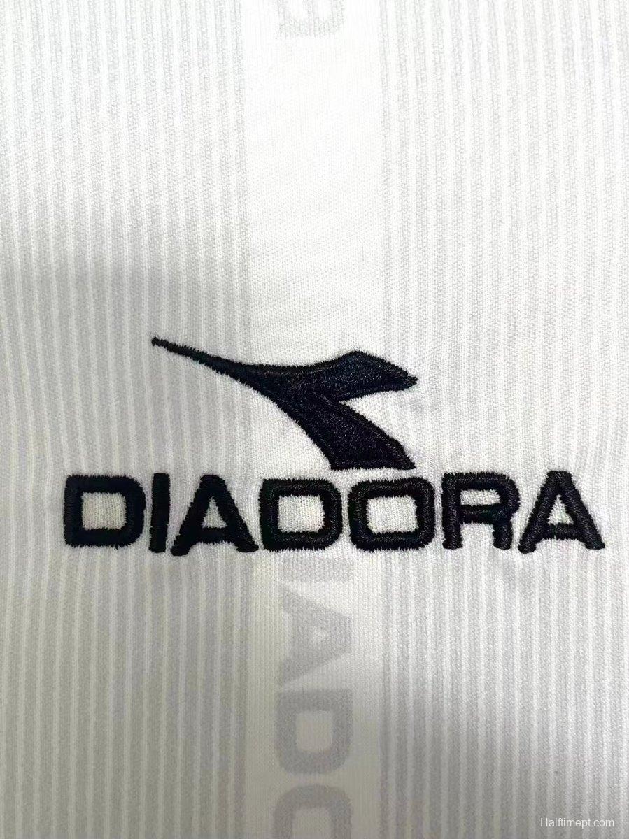 Retro 98/99 Roma Away White Long Sleeve Jersey