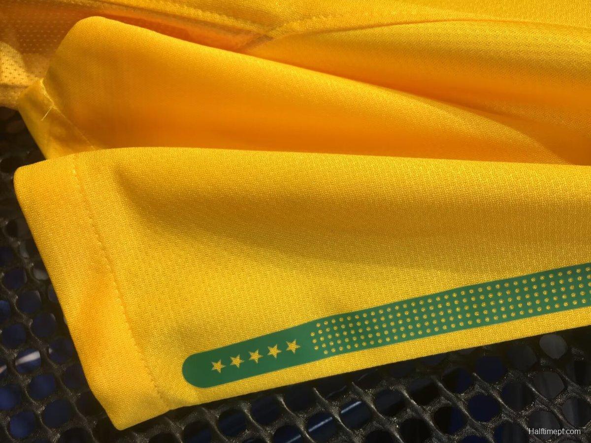 Retro 2010 Brazil Home Jersey