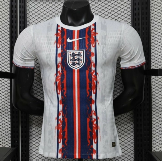 Player Version 2026 England White Blue Red Lion Totem Special Edition Jersey