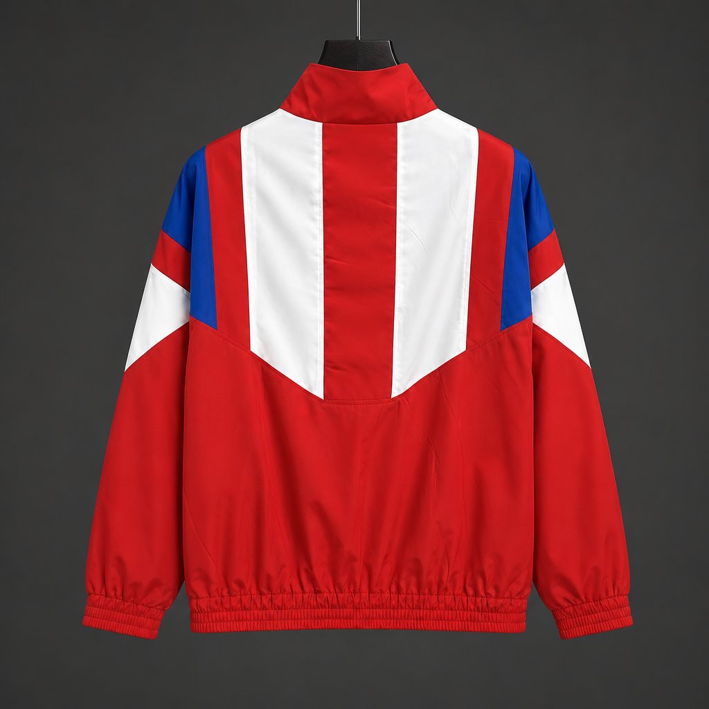 26/27 Bayern Munich EQT Red  Full Zipper Windbreaker